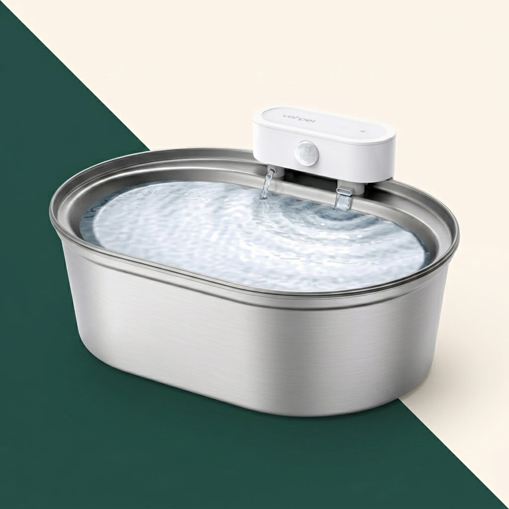 Stainless steel automatic pet water fountain