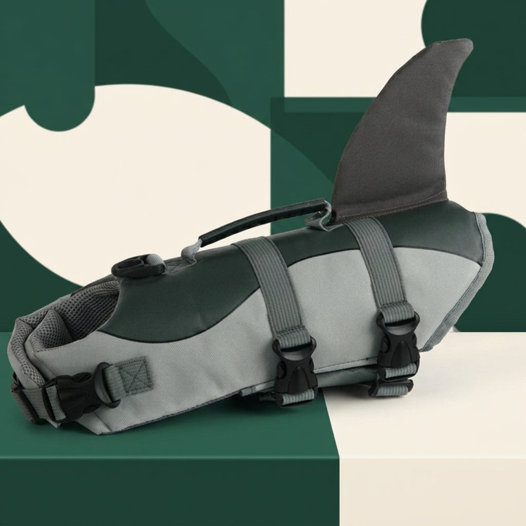 Dog life jacket color and size options