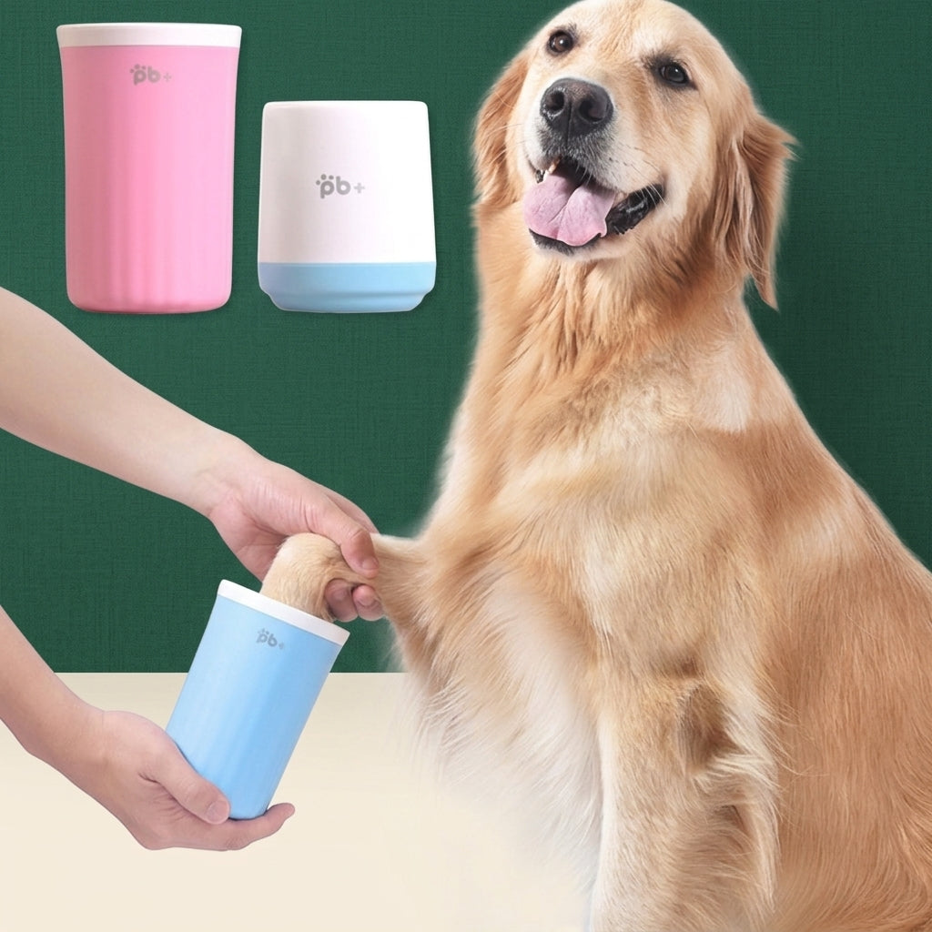 Portable paw cleaner cup for dogs and cats