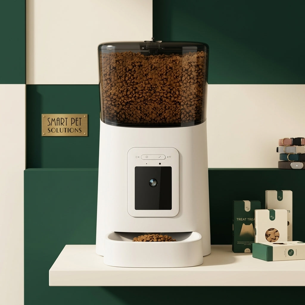 Automatic pet feeder app control view