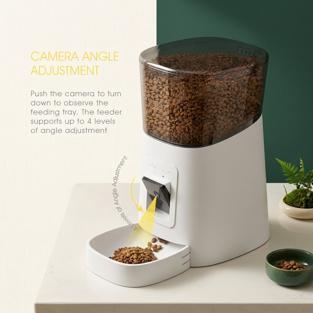 Automatic pet feeder in home setting